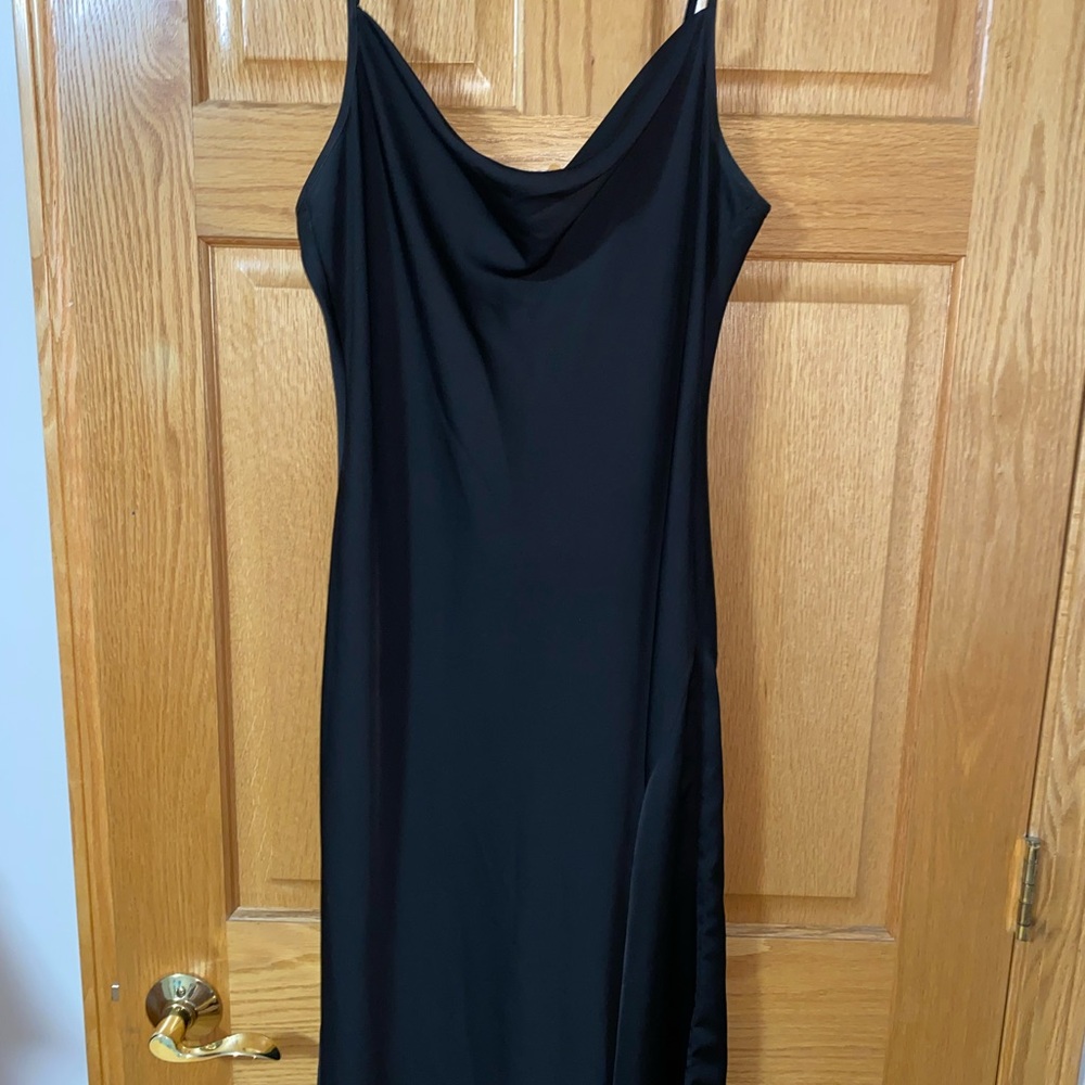 Karl Lagerfeld Black Midi Dress